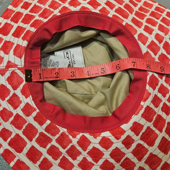Coach Full Brim Cotton Beach Hat - Picture 5 of 9